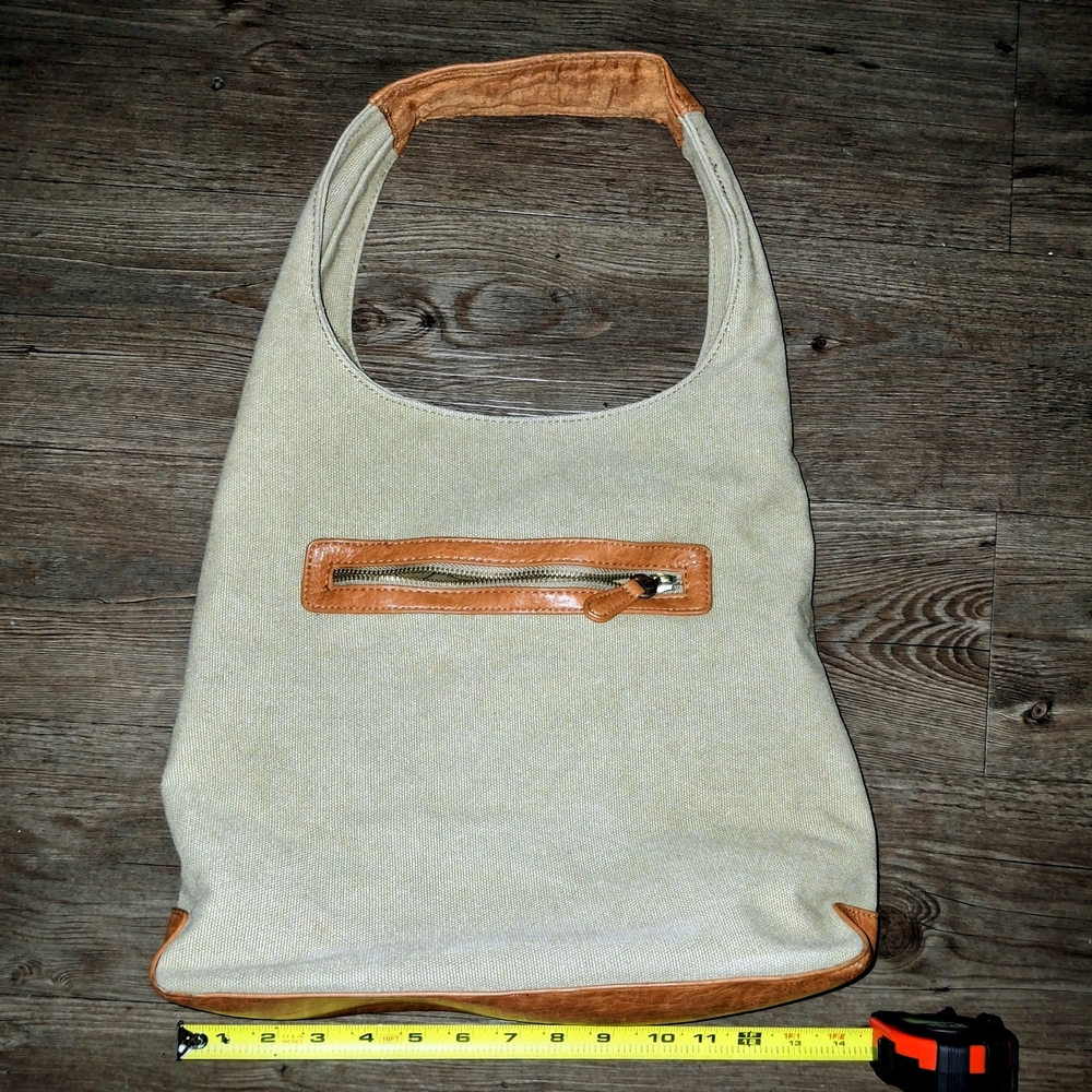 Joy Susan Tan and Cream Shoulder Bag